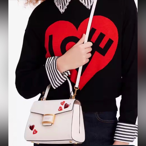 NWT-Kate Spade-Katy-Heart❤️Embellished-Small Top Handle Bag-Dust Bag-$398 - Picture 16 of 16